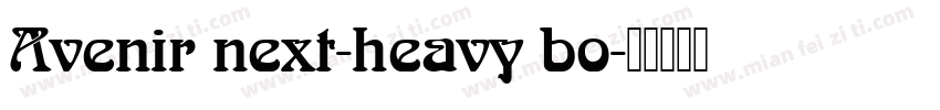 Avenir next-heavy bo字体转换